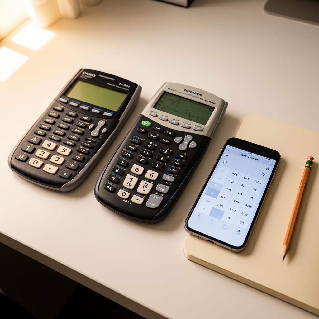 Comparison of the best scientific calculator options for students on a desk